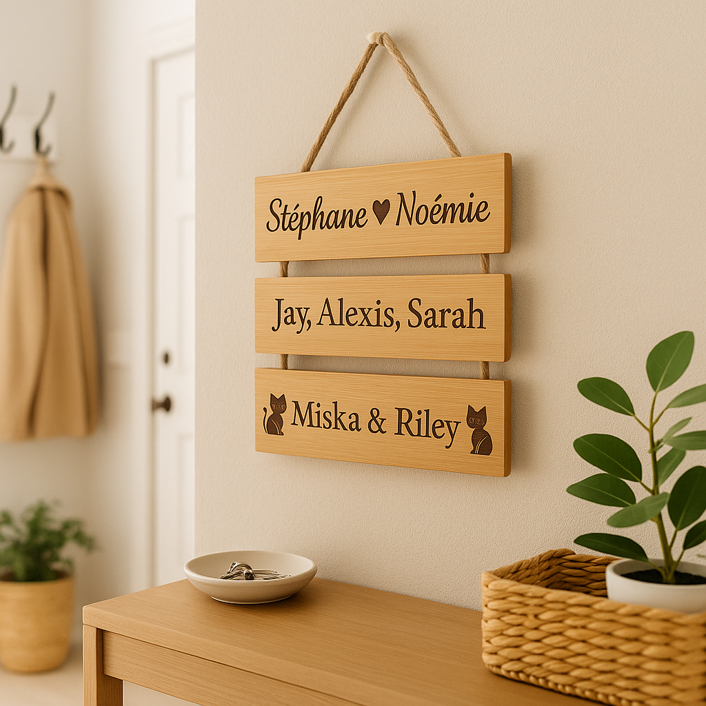 Enseigne décorative personnalisée