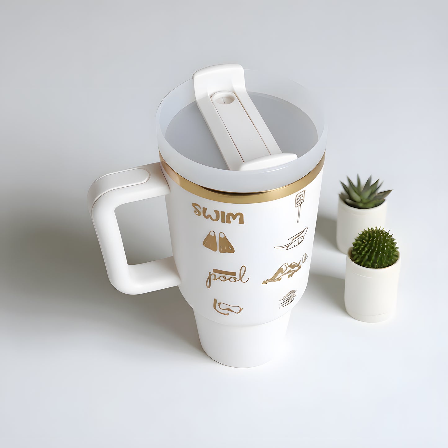 Gourde Isotherme Personnalisée 40oz - Blanc