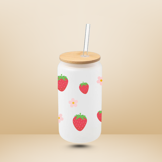 Verre à boire - Fleur de fraise