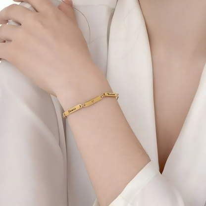 Personalized Paperclip Bracelet 