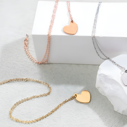 Personalized Heart Necklace