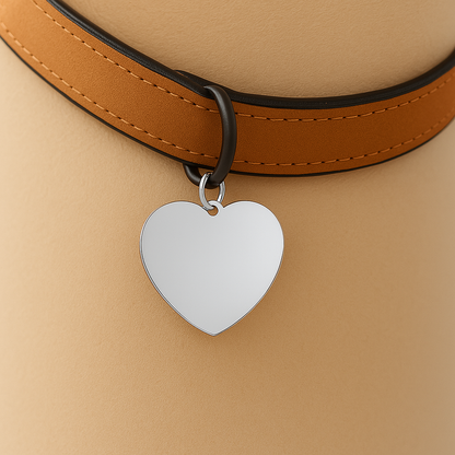 Heart-Shaped Personalized Pet Tag