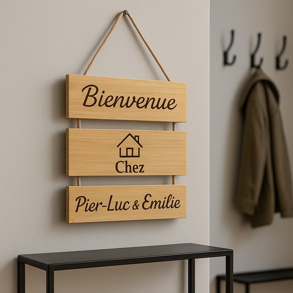 Enseigne décorative personnalisée