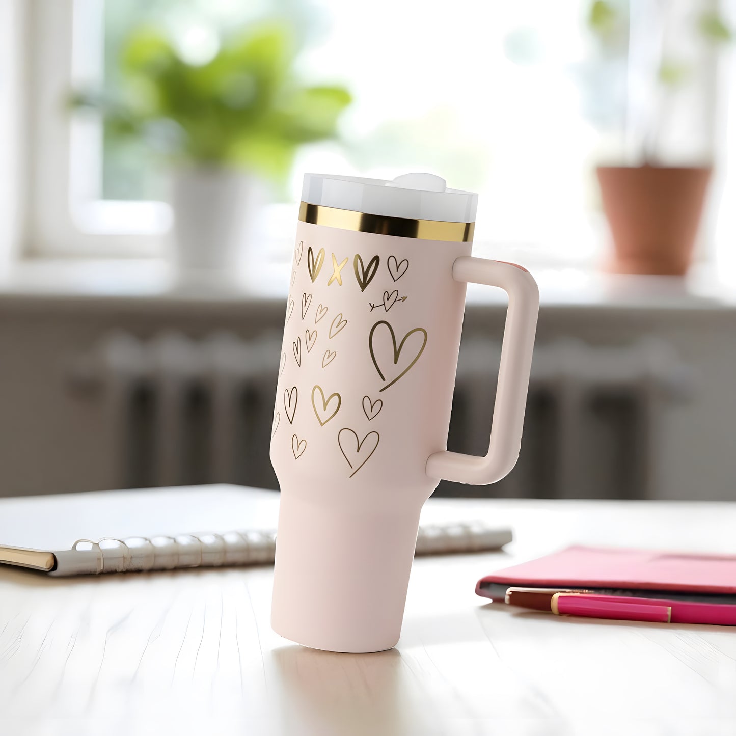 Gourde Isotherme Personnalisée 40oz - Rose