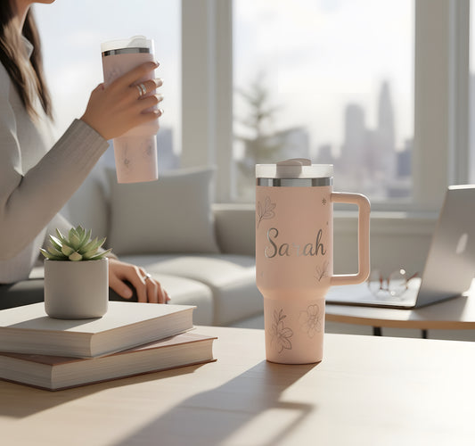 Gourde Isotherme Personnalisée 40oz - Rose