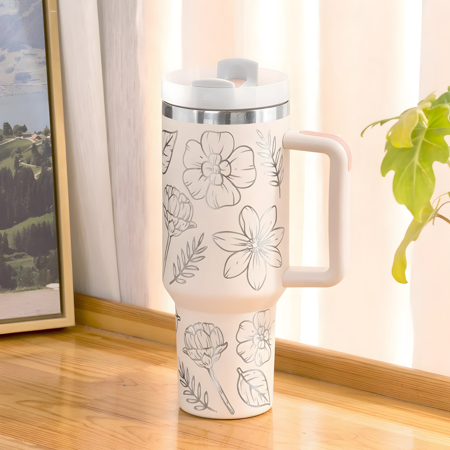 Gourde Isotherme Personnalisée 40oz - Rose